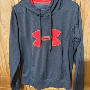 Under Armour Men's Charcoal Sweater with Red Emblem